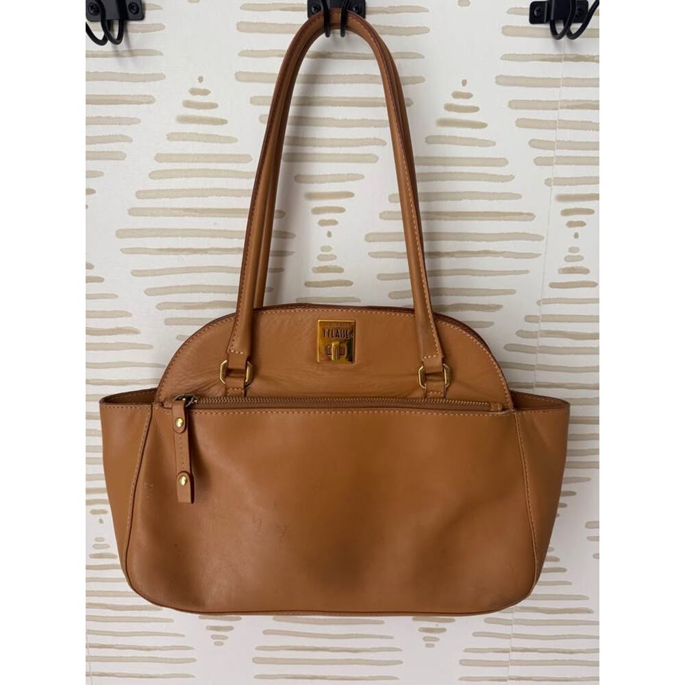 Alviero Martini 1A Classe Beige Leather Shoulder Bag